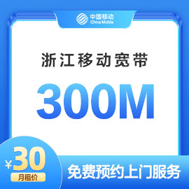 湖州移动300M宽带